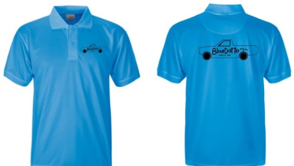 Unisex Blue Datto Polo Shirts